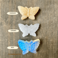 Image 2 of Crystal Butterfly Carving, Hand-Carved Gemstone Figurine for Transformation & Healing, Altar Decor