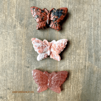 Image 1 of Crystal Butterfly Carving, Hand-Carved Gemstone Figurine for Transformation & Healing, Altar Decor