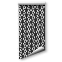 Image 2 of Scalloped Black Waves Wallpaper