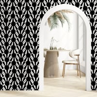 Image 4 of Scalloped Black Waves Wallpaper