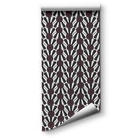 Image 3 of Scalloped Burgundy Waves Wallpaper