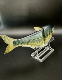 Image 5 of Hinko Shad Jr. ~ Large Mouth Bass ~ Custom Painted Swimbait ~ Slick Baits