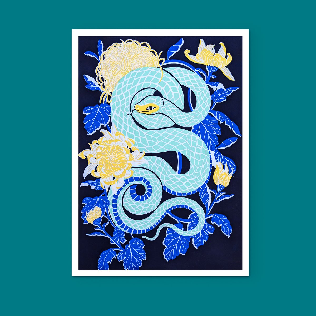 Sérigraphie Serpent