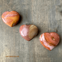 Image 7 of Polychrome Jasper Crystal Heart, Mini Desert Jasper, For Grounding, Joy & Emotional Balance