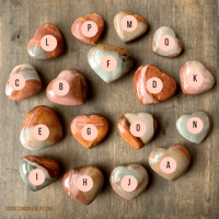 Image 4 of Polychrome Jasper Crystal Heart, Mini Desert Jasper, For Grounding, Joy & Emotional Balance