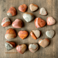 Image 6 of Polychrome Jasper Crystal Heart, Mini Desert Jasper, For Grounding, Joy & Emotional Balance
