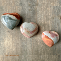 Image 5 of Polychrome Jasper Crystal Heart, Mini Desert Jasper, For Grounding, Joy & Emotional Balance
