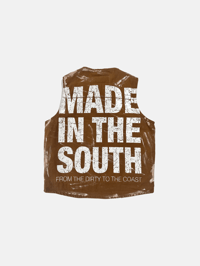 Image 2 of VINTAGE PAINTED GIRLS ARE DRUGS® x MADE IN THE SOUTH VEST - DUCK BROWN