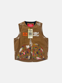 Image 1 of VINTAGE PAINTED GIRLS ARE DRUGS® x MADE IN THE SOUTH VEST - DUCK BROWN