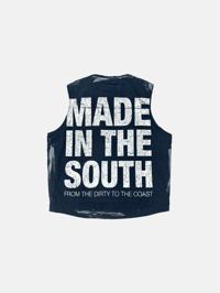 Image 2 of VINTAGE PAINTED GIRLS ARE DRUGS® x MADE IN THE SOUTH VEST - NAVY
