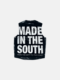 Image 2 of VINTAGE PAINTED GIRLS ARE DRUGS® x MADE IN THE SOUTH VEST - BLACK