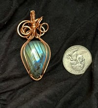 Image 2 of Green hued Labradorite Pendant 