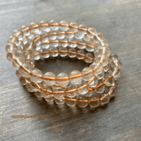 Image 5 of Citrine Beaded Bracelet, Citrine Gemstone Bracelet, For Abundance, Confidence & Prosperity 