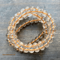 Image 6 of Citrine Beaded Bracelet, Citrine Gemstone Bracelet, For Abundance, Confidence & Prosperity 