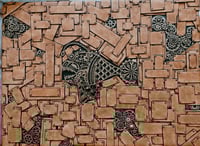 Image 2 of HANDMADE STEAMPUNK CANVAS WITH PANELLING