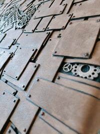 Image 4 of HANDMADE STEAMPUNK CANVAS WITH PANELLING