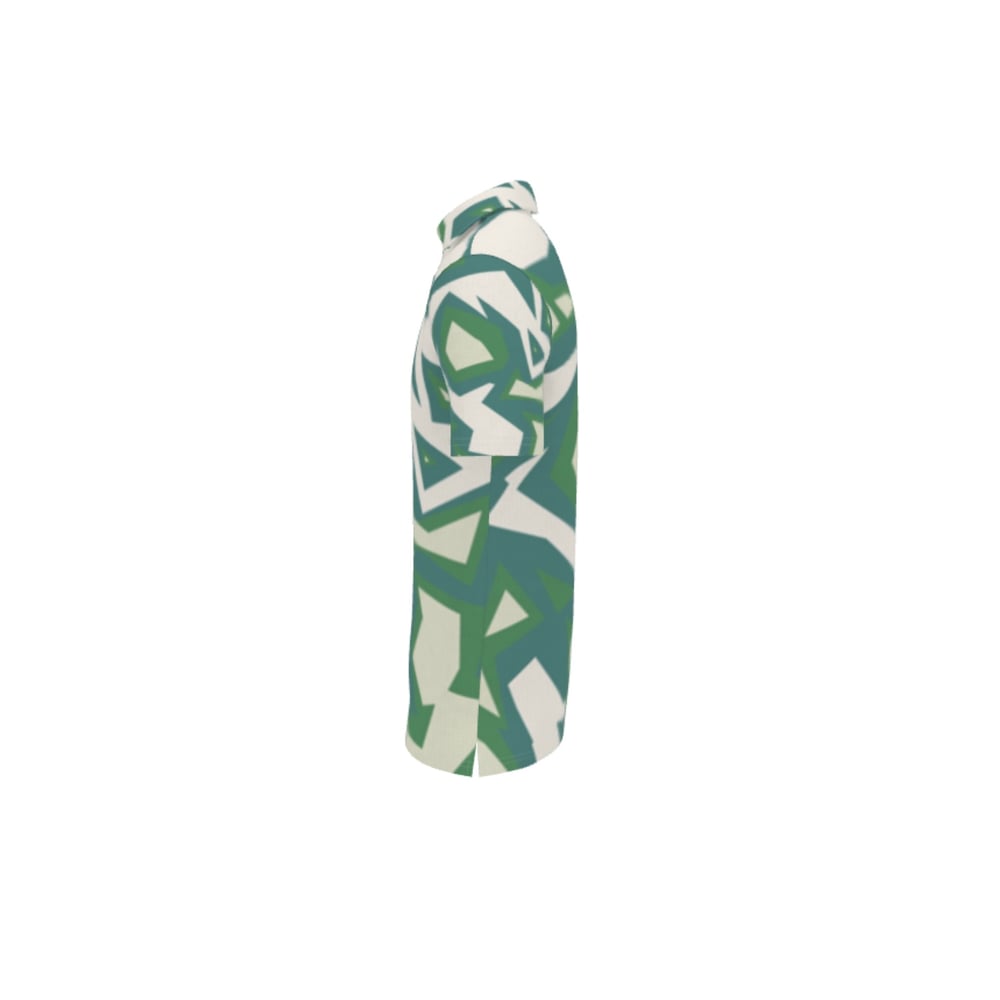 MSW Shards polo shirt - green/white