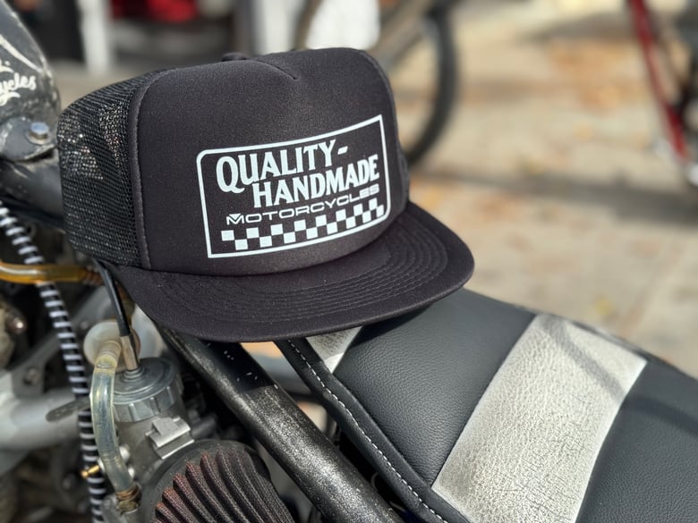 Image of Black Flat Brim Trucker