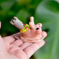 Image 3 of Princess Tower Snail Beastie (Light Pink)