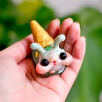 Image 4 of Ice Cream Snail Beastie (Medium, Blue)