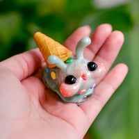 Image 1 of Ice Cream Snail Beastie (Medium, Blue)
