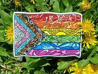Image 3 of Quilted Queer Vinyl Sticker 
