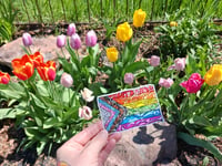 Image 2 of Quilted Queer Vinyl Sticker 