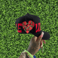 Image 4 of Black & Red Groovy Snapback