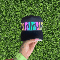 Image 5 of Black & Oil Slick Groovy Snapback