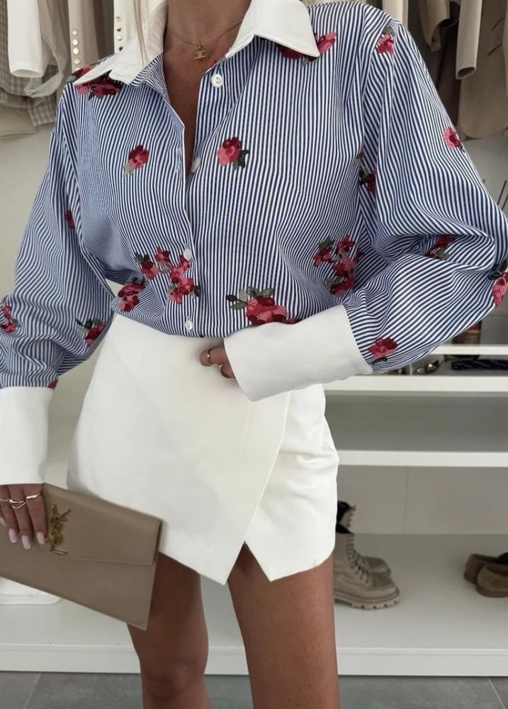 Image of Blue Blossom Blouse