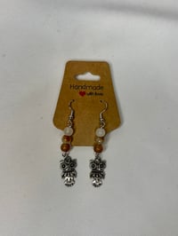 Wise One Dangle Earrings/ 3 Bead