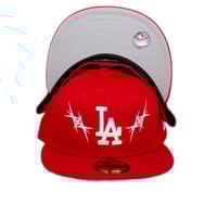 Image 4 of (IN STOCK) NOT LIKE US MLB "RED" DODGERS HAT NEW ERA