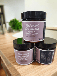 Image 1 of Cardamom & Teakwood THICK body cream- 4 oz