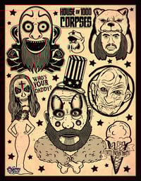 House of 1000 Corpses Tattoo Flash "Print"