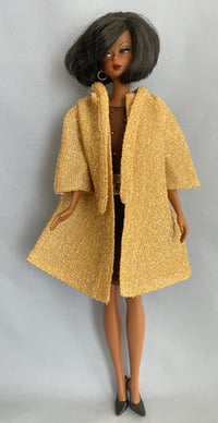 Image 3 of Barbie - "Glimmer Glamour" Reproduction Variation Brown Silk