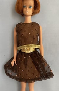 Image 8 of Barbie - "Glimmer Glamour" Reproduction Variation Brown Silk