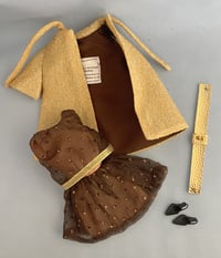 Image 16 of Barbie - "Glimmer Glamour" Reproduction Variation Brown Silk