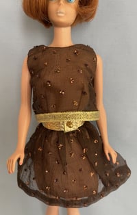 Image 15 of Barbie - "Glimmer Glamour" Reproduction Variation Brown Silk