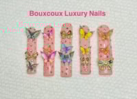 Image 1 of “Butterfly Connection” 2 in 1 detachable nails processing time 5 business days 