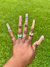 Image 3 of “Butterfly Connection” 2 in 1 detachable nails processing time 5 business days 