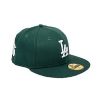 Image 5 of (IN STOCK) NOT LIKE US MLB "DARK GREEN" DODGERS HAT NEW ERA