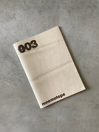 Image 1 of MNEMOTOPE 003