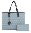 2IN1 SIGNATURE PRINT HAND TOTE WITH WALLET 