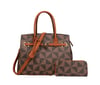 2-in-1 Monogram Padlock Satchel With Wallet