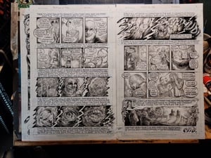 Image of Original Comic Art Folio Set: "Thirteen At Table"