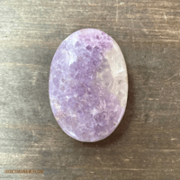 Image 2 of Lepidolite Palm Stones, Crystal, Palm Stone, For Crown Chakra Stone for Calming & Stress Relief 