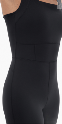 Image 2 of DP FITNESS BLACK PANELED WAIST SHORTSIE 