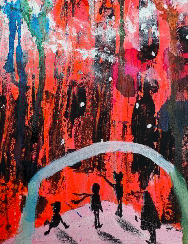 “Distress Calls” Painting