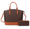 Monogrammed Top Handle 2-in-1 Satchel Wallet Set