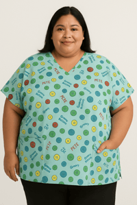 Image 1 of Pete The Cat Scrub Top